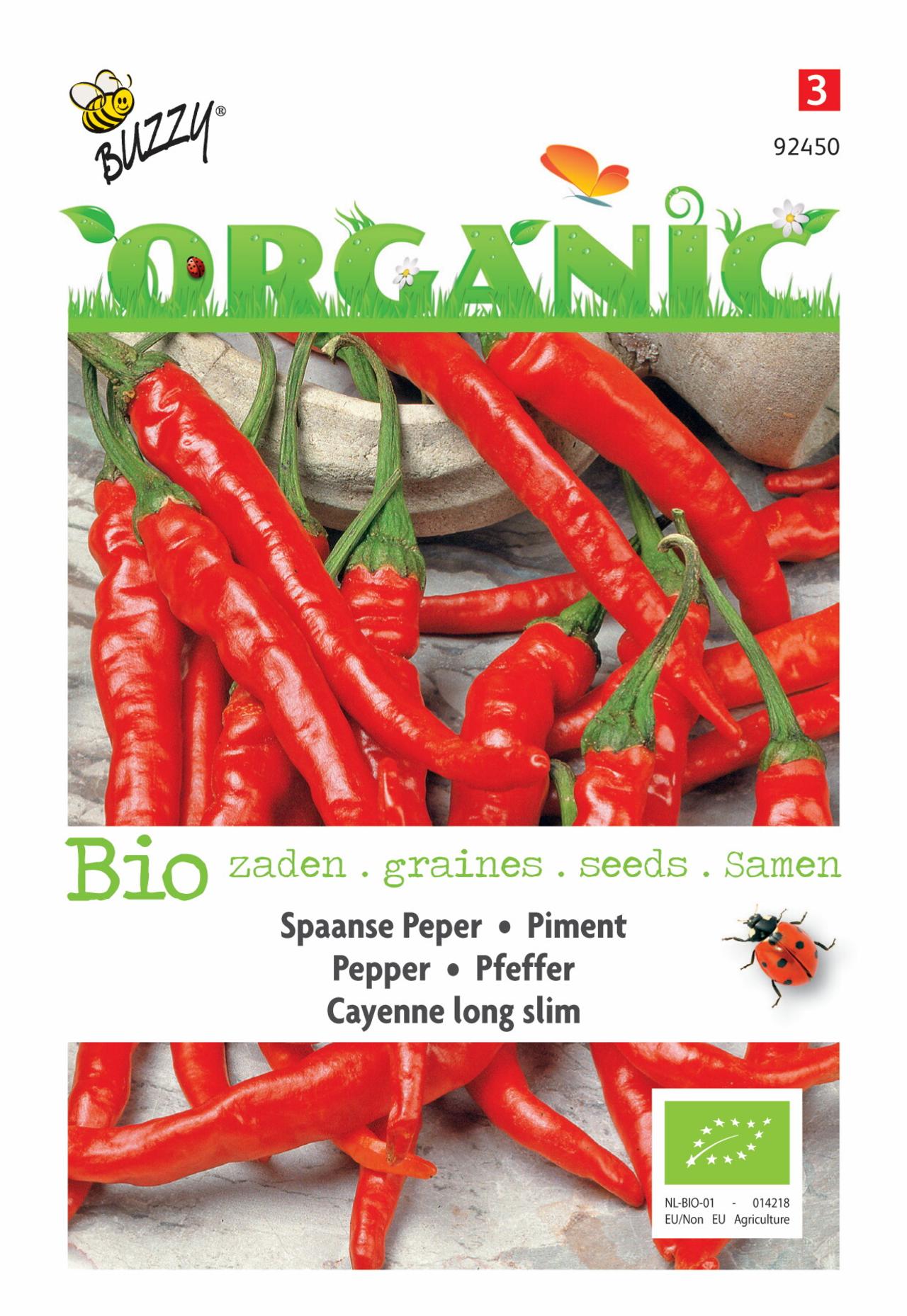 Capsicum annuum 'Cayenne long slim' (BIO) plant